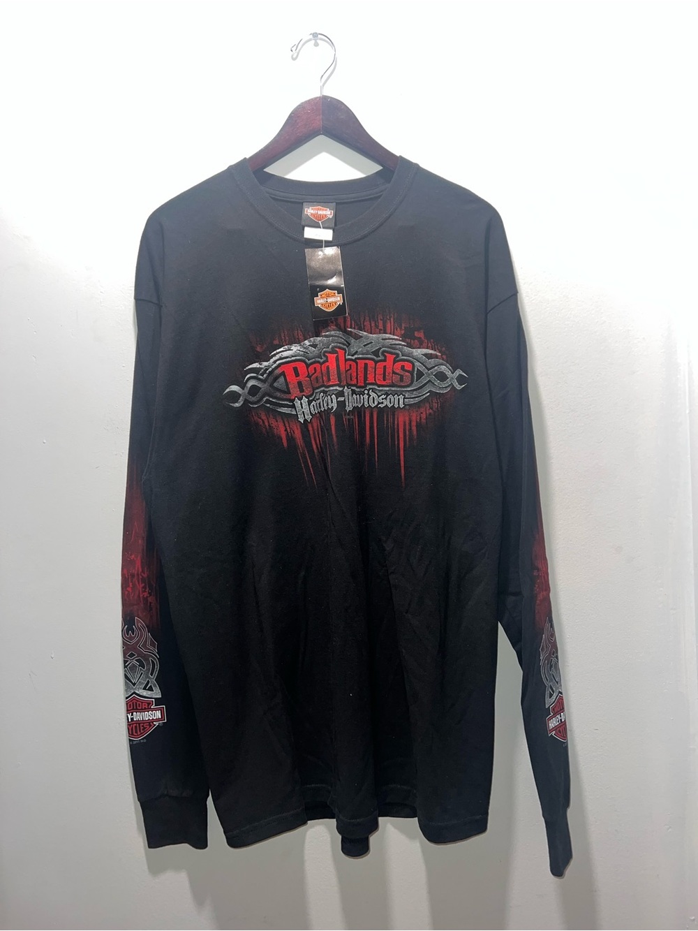 👕🌶 NWT Harley Davidson "Badlands" North Dakota Long Sleeve Shirt